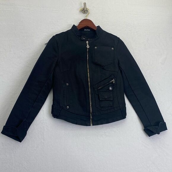 Vintage R. Jonaco Denim Black Jacket - Picture 1 of 6